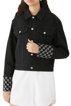 Long Sleeve Embellished Denim Jacket